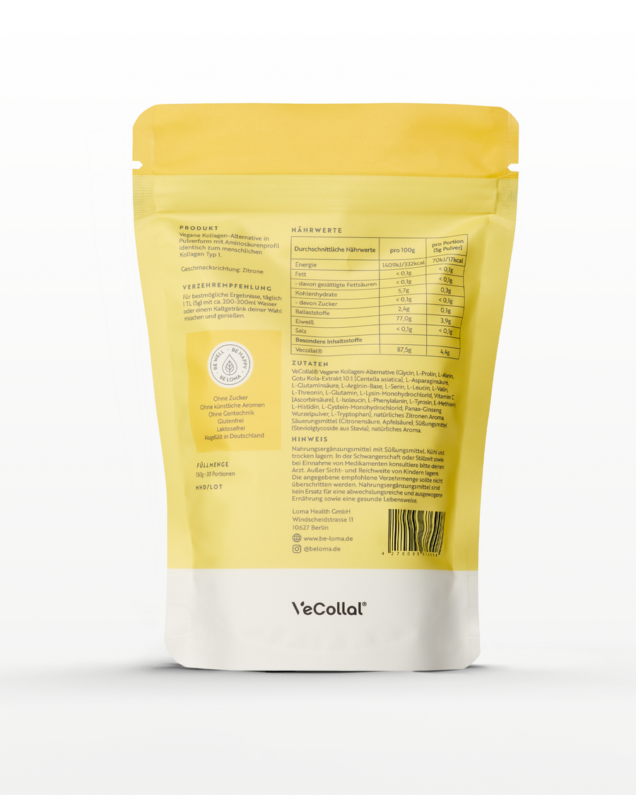 Premium Vegan Pro Collagen | Zitrone - Unser Bestseller